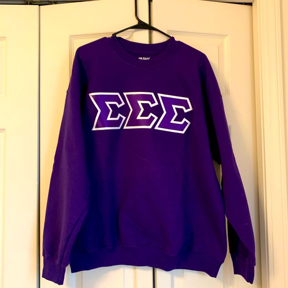 Tri Sigma Stitched Crewneck Sweatshirt